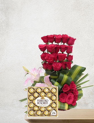 Berry Sweet with ferrero rocher 24 PCs
