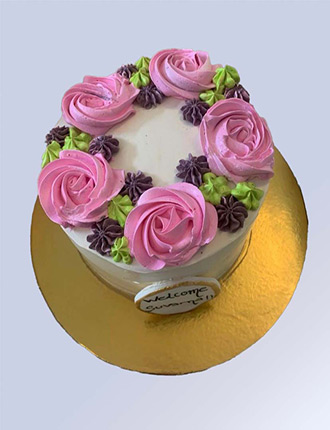 Caramel Chocolate flower cake